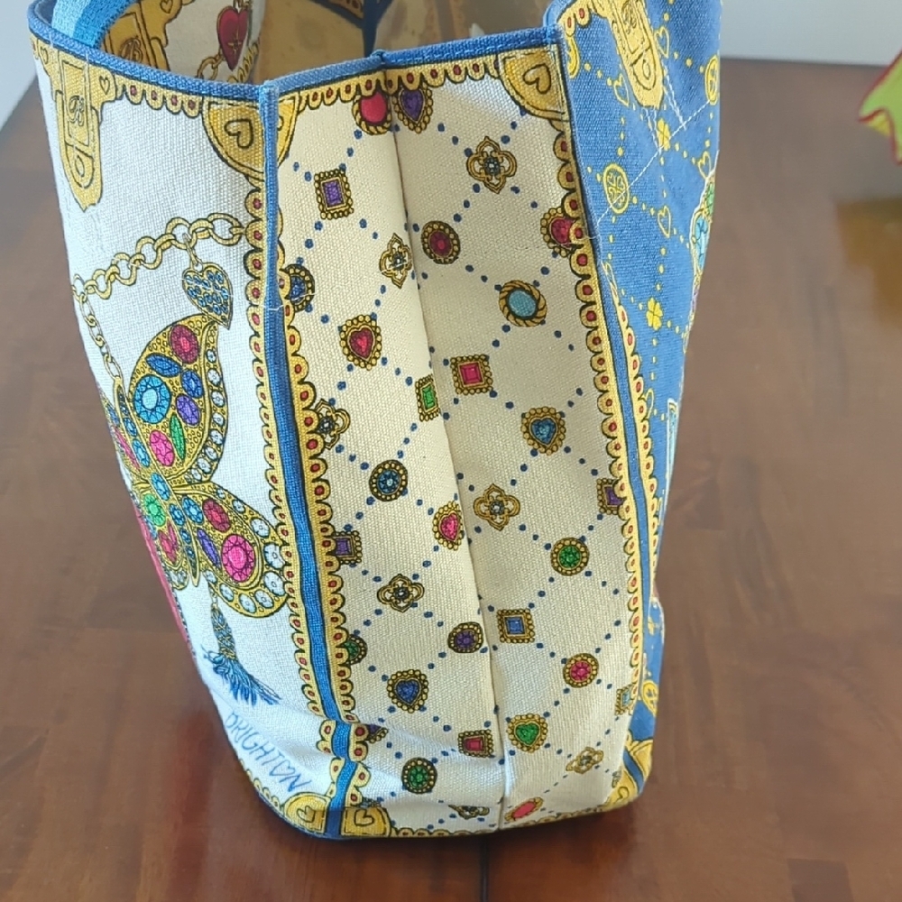 Brighton Jewel-Embellished Design Canvas Tote - Picture 4 of 8